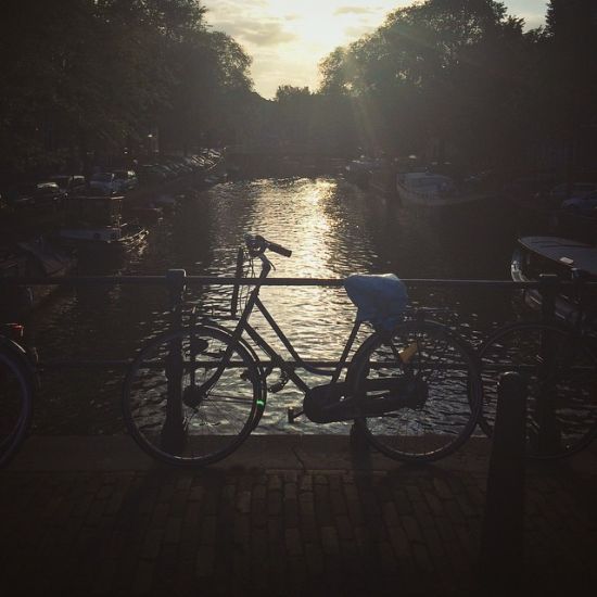 iPhone photo 6-27-15 #Amsterdam #Netherlands #Holland #windycitylivin #bike #sunset
