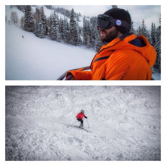 Day 1 in Utah is complete.  @snowbird was amazing! Got to experience fresh waist deep #powder for the first time! It was RAD! Looking forward to the next two days. #windycitylivin #liveBIG #skiing #utah #crossfit #apresski #powerskiing