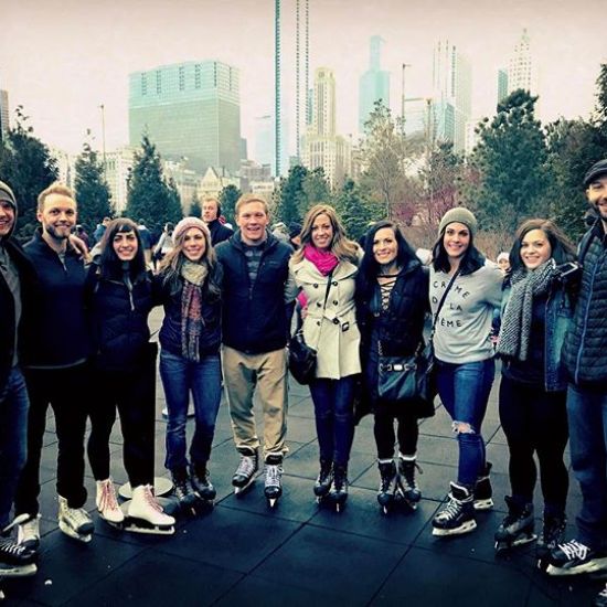 Windy City Crew Ice Skating yesterday! ⛸This is considered active recovery right? 