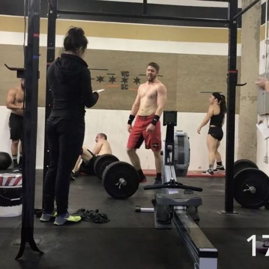 @sherylkaskiw thinks I can be dramatic sometimes, I'm not sure what she is talking about. You can clearly see in this video my fall is anything but dramatic. #intheopen #crossfit #weightlifting #17point4 #liveBIG #windycitylivin #strongishappy #dropbydrop #toetheline @redlinegr