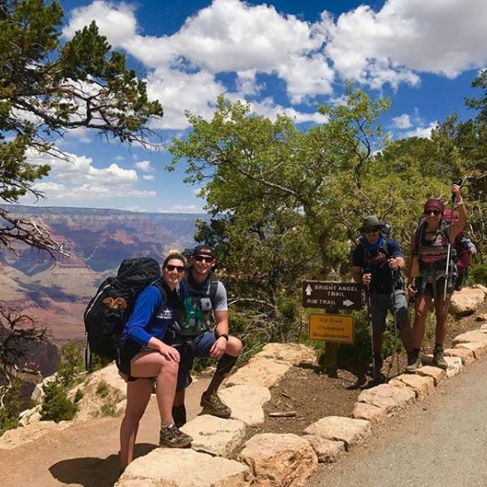 Windy City members Dave and Ingrid Rockovich—along with Windy City alumni Aaron Anderson—livin' BIG and using their fitness out on the Grand Canyon Rim to Rim Trail. Awesome job guys! #windycitylivin #liveBIG