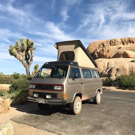 Bradley made it to Joshua Tree! We stayed here one night in Jumbo Rocks Campground. Long day of driving! 