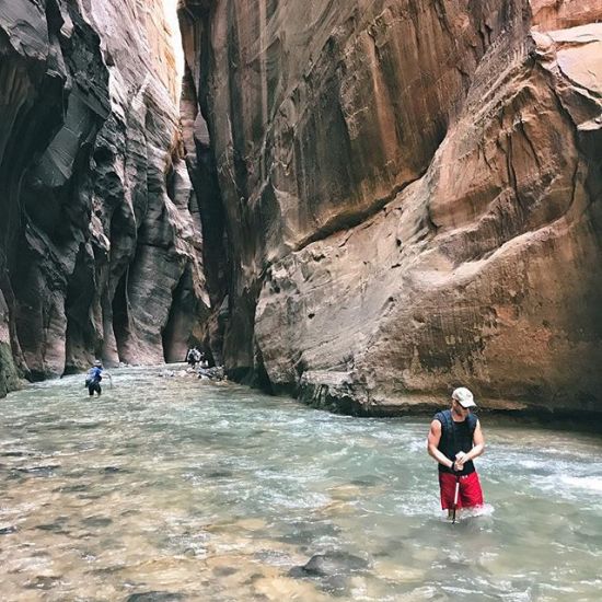 I'll be honest. Today was a tough one for both of us. After 5 days of intensive hiking, hiking The Narrows was gorgeous but really hard mentally and on our bodies. Today, we left Zion and started working our way to San Diego. Bradley's hanging in there. 