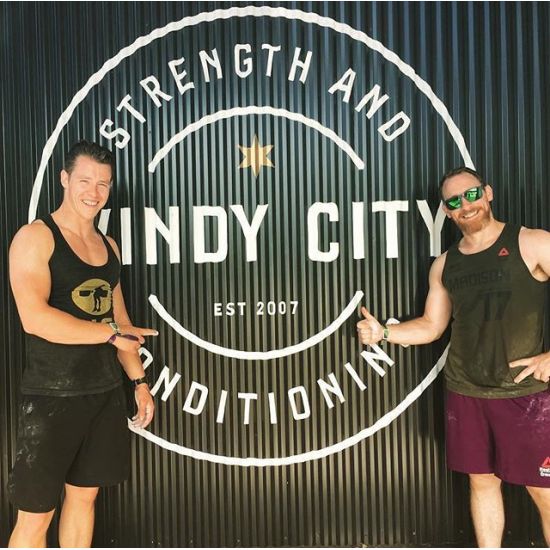 Repost @jamessund
(Thanks for stopping by!)
•
Visit to @windycitysc today. Very impressive box. 
Hit up all the gymnastics! 
AMRAP 5: 
5 Strict HSPU
5 Strict Pull Ups
•
EMOM 14 
1-7: 2 Ring MUs + 7 Push Ups 
8:14: 10 T2B + 10 Air Squats •
#gymnastics #chicago2017 #cfgontour #boxtour #liveBIG #windycitylivin