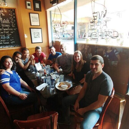 #Brunch with the #fitfam after our #saturdaymorningworkout . #windycitylivin #windycitycrossfit